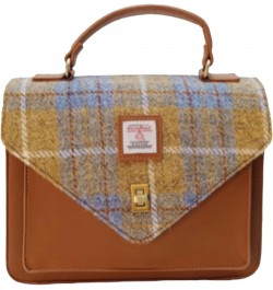 Harris Tweed Large Satchel Bag Light Brown $39.00 Satchels