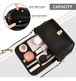 Penguin Are Hugging Stylish Leather Flap Crossbody Bag with Zipper and Adjustable Shoulder Strap $23.59 Crossbody Bags